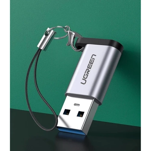Адаптер Ugreen Adapter US276 USB 3.0 to USB-C 3.1 Female Gray (50533) фото 7