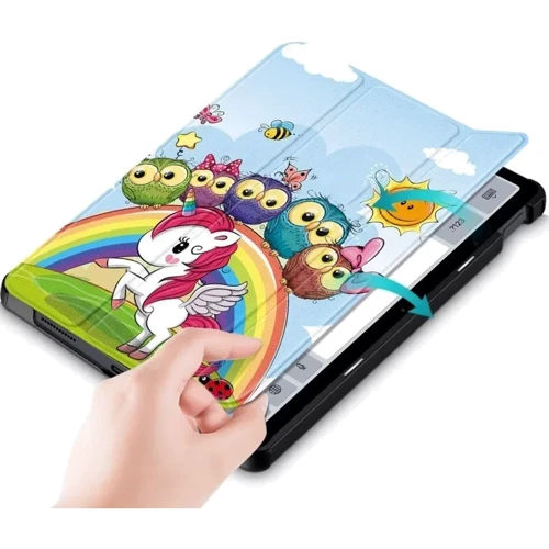 Аксессуар для iPad BeCover Smart Case Friends Unicorn for iPad Air 11 (2024 / 2025) (711603): Особенности трансформируется в подставку, Надежная защита от царапин и загрязнений, режим автопробуждения/сна, Складывается в подставку, Стильный дизайн, Удобно держать в руке