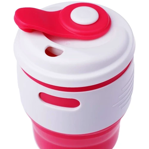 Силіконовий стакан з кришкою Tonna Barrel Raspberry 350 мл (TH_BARREL_RASPBERRY): Об'єм, мл 350
