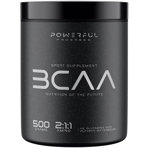 Аминокислота для спорта Powerful Progress BCAA 2:1:1 500 g / 50 servings / strawberry