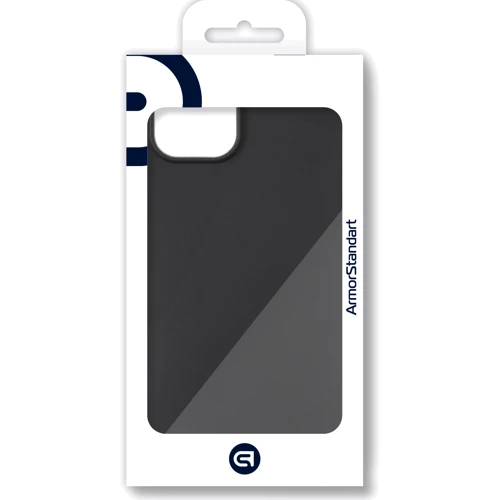 Чехол для iPhone ArmorStandart Matte Slim Fit Black for iPhone 14 (ARM65612): Материалы Силикон