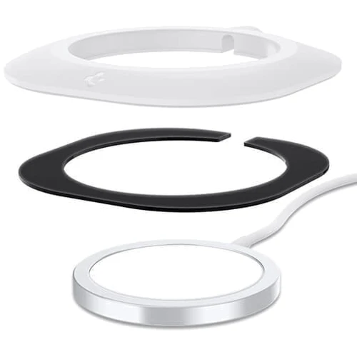 Держатель Держатель зарядки Spigen Mag Fit MagSafe Charger Pad White (AMP02563): Тип настольный