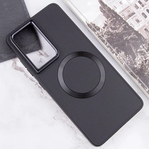 Чехол для телефонов TPU Case Bonbon Metal Style with MagSafe Black for Samsung S928 Galaxy S24 Ultra: Тип накладка на заднюю часть