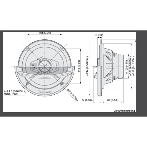 Pioneer TS-A2013I: Тип коаксиальная автоакустика