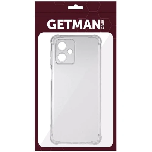 Чехол для телефонов TPU Case GETMAN Ease logo Full Camera Transparent for Motorola Moto G54 Power: Цвет прозрачный