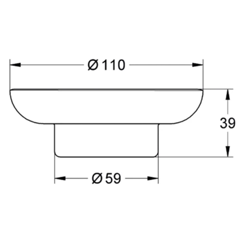 Grohe Essentials 40368001 мильниця: Матеріал Скло