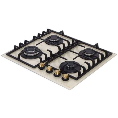 Варильна поверхня газова Ventolux HSF640-T3G CEST (IVORY/BRONZE): Робоча поверхня скло (загартоване)