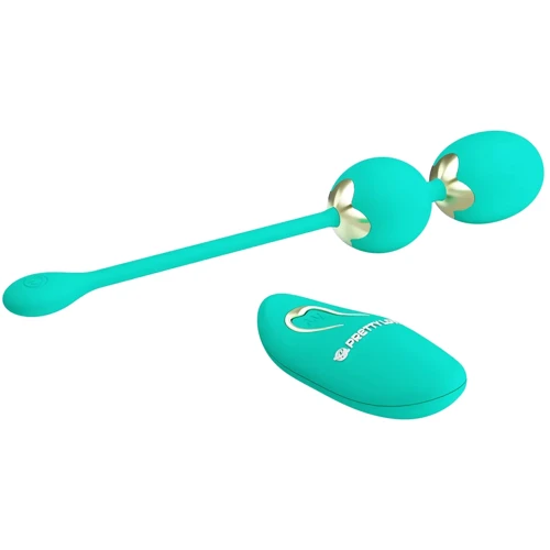 Вагінальні кульки з вібрацією LYBAILE Pretty Love Willie Dream chaser 5 Green (BI-014548W-A4)