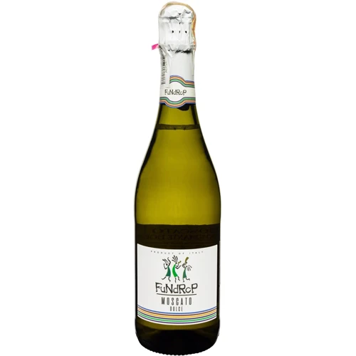 Ігристе вино Fundrop Moscato Vino Spumante Dolce біле солодке 0.75 л (FSH_8008820169299)