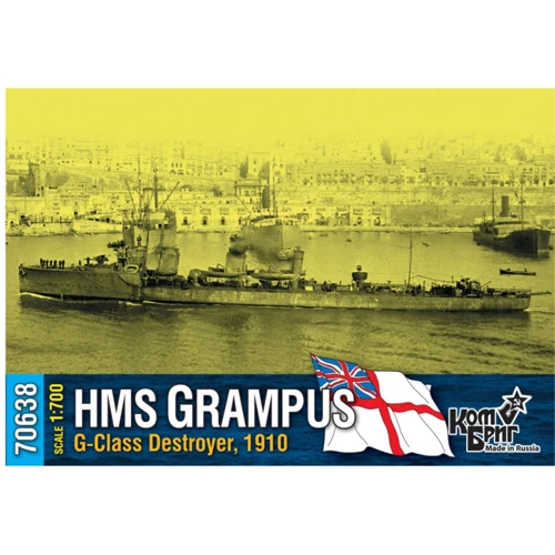 Англійський есмінець COMBRIG HMS Grampus (G-Class), 1910 року
