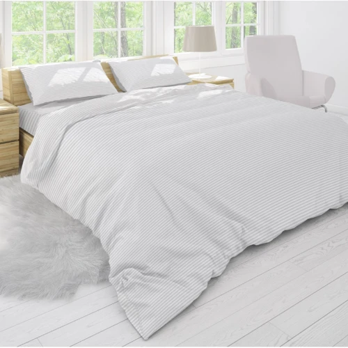 Простынь на резинке SoundSleep Stripy White бязь140х200х20 см (93949002)