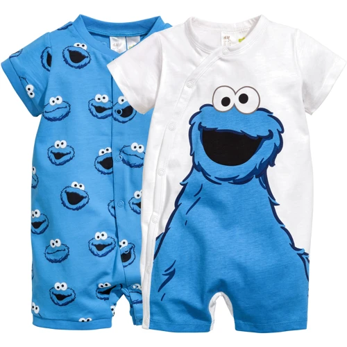 Пижама H&M 2200826 62 см синяя 2 шт.