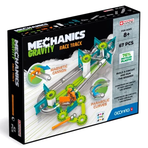 Магнитный конструктор Geomag Gravity Race Track Геомаг Эко 67 деталей