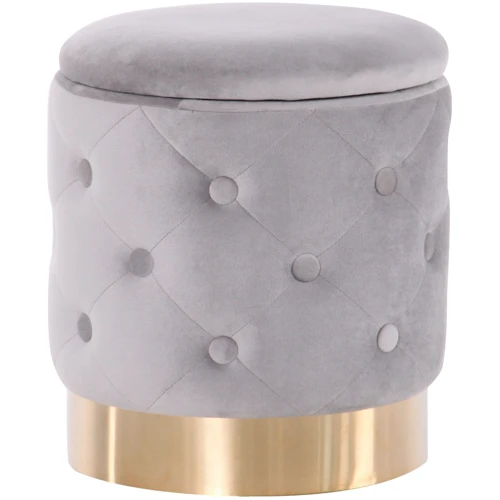 Пуф AMF Little Janett Grey / Golden Chrom (547495)