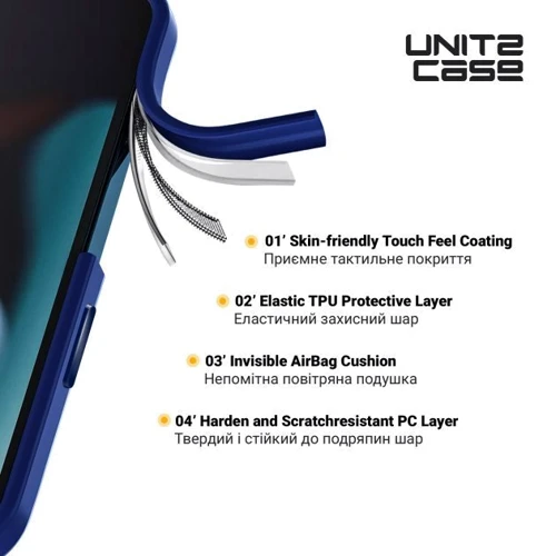 Чохол для iPhone ArmorStandart UNIT2 Case Blue для iPhone 15 (ARM69967): Колір синий
