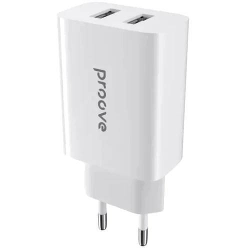Зарядное устройство Proove Wall Charger 2xUSB Rapid 10.5W White