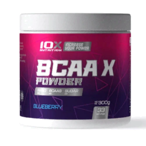 Амінокислота для спорту 10XNutrition BCAA X Powder 300 g / 33 servings / Lemon Ice-tea
