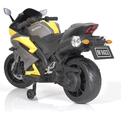 Дитячий електромотоцикл 2 колісний Bambi Racer 45W чорно-жовтий (M 5022EL-2-6): Рекомендований вік от 3 лет до 8 лет