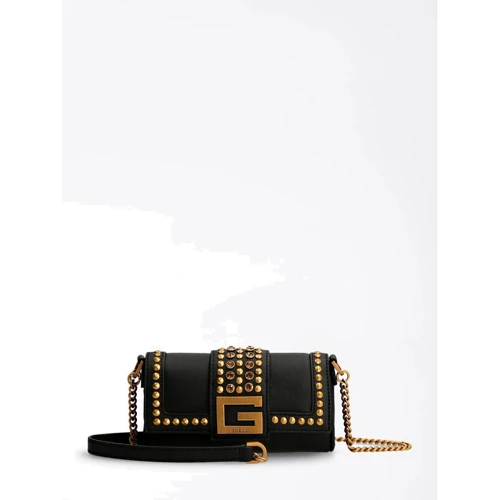 Женская сумка кросс боди Guess Bling Mini Crossbody Flap черная (HWVB7984780-BLA)