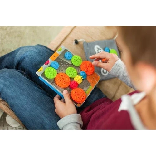 Головоломка Разноцветные шестерёнки FatBrainToys Crankity (F140ML)
