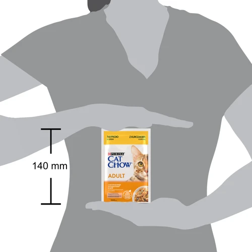 Влажный корм Purina Cat Chow Adult для взрослых кошек с курицей и цукини в желе 5x85г (7613036938501): Класс Премиум
