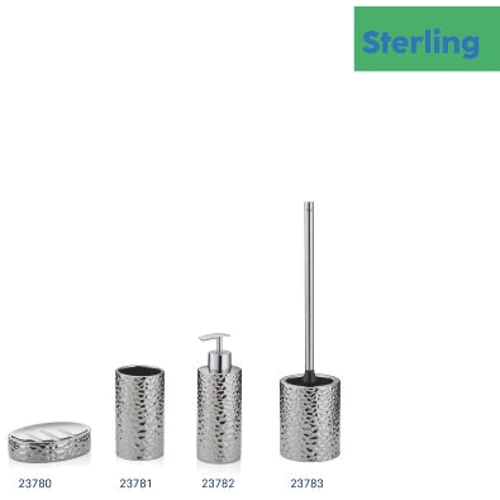 Ершик для унитаза KELA Sterling серебристый 45х10.5 см (23783)