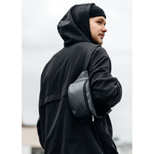 Мужская поясная сумка Sambag Tirso MSHm графитовая (80111009m): Тип Сумки