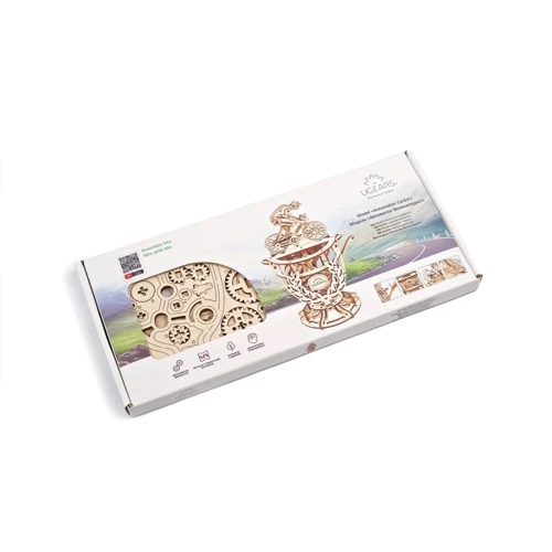 Механічний 3D пазл UGEARS Автоматон Велосипедист (70148)