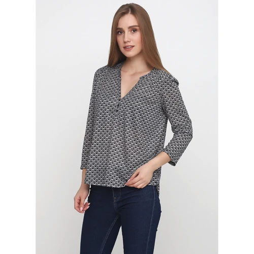 Блуза H&M 3080614 46 серая с рукавом 7/8