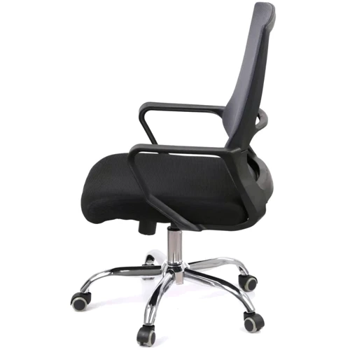 Офісне крісло АКЛАС Конвалія BL Tilt Сірий (Сірий/Чорний) (00160109)