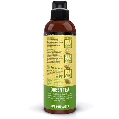 Шампунь Reliq Mineral Spa Green Tea Shampoo для собак с маслом зеленого чая 500 мл (S500-GTA): Объем 500 мл