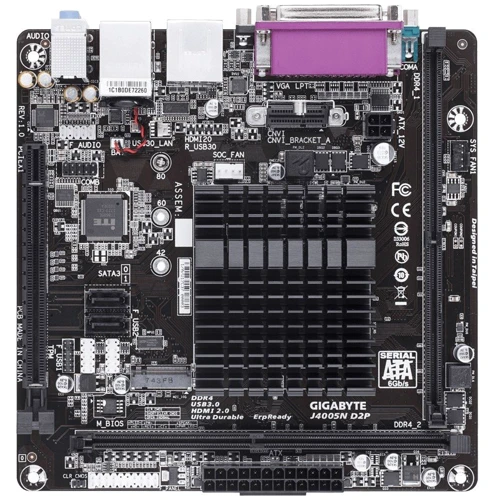 Gigabyte J4005N D2P Mini-ITX: Оперативна пам'ять DDR4 2400