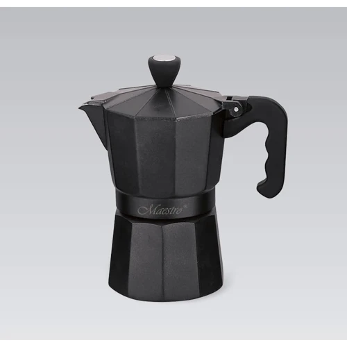 Гейзерная кофеварка Maestro на 3 чашки 150 мл (MR-1666-3-BLACK)