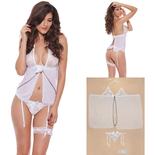 Эротический комплект NDS 5079-1 White M/L (22033)
