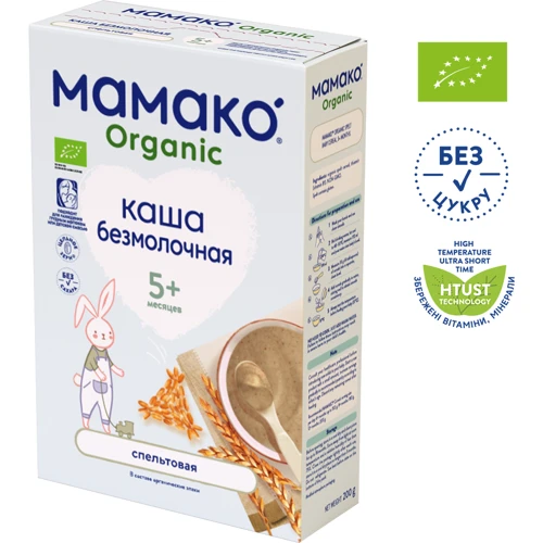 Каша безмолочная Мамако Organic спельтовая 200 г (1105564)