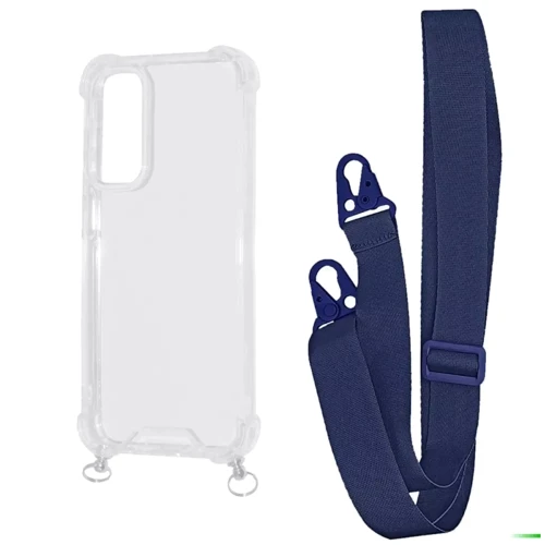 Чохол для телефона WAVE Clear Case with Strap Midnight Blue для Samsung S711 Galaxy S23 FE
