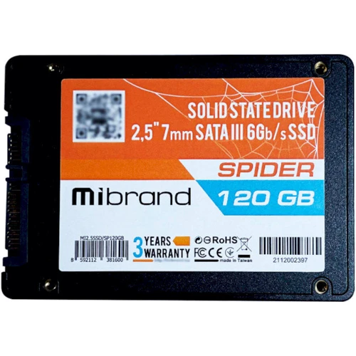 Wibrand Spider 120GB 2.5 (WI2.5SSD/SP120GB): Інтерфейс підключення SATA III