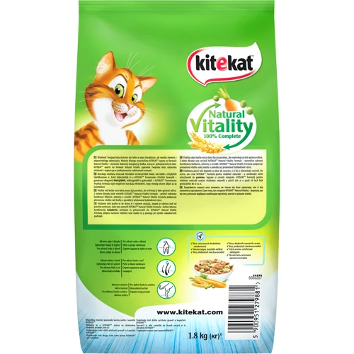 Сухой корм для котов Kitekat Рыба с овощами 1.8 кг (5900951279881): Возраст Взрослые