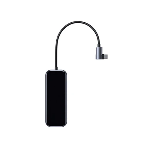 Адаптер Baseus Adapter Multifunctional USB-C to 3xUSB3.0+HDMI(4K)+USB-C+SD+TF Card Deep Gray (CAHUB-CZ0G): Дополнительные разъемы SD+TF Card, USB-C, HDMI, USB OTG