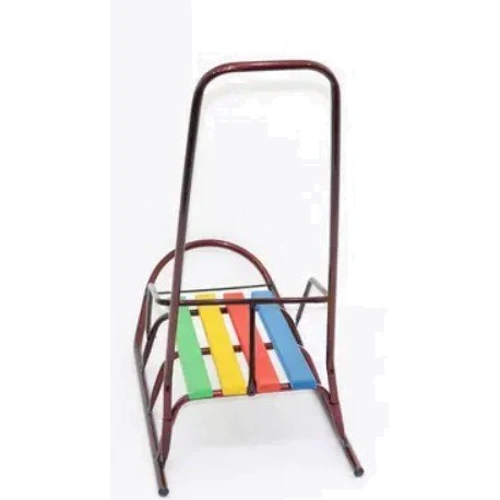 Санки Классик круглые полозья бордовые с ручкой (22633)