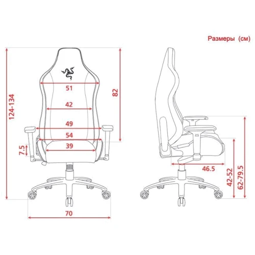 Кресло для геймеров Razer Iskur X, green (RZ38-02840100-R3G1) фото 8