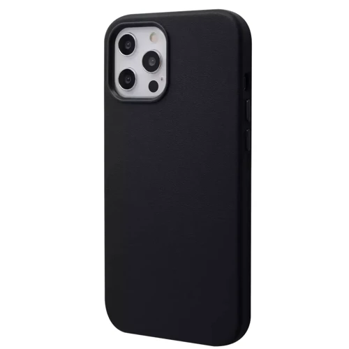 Чехол для iPhone WAVE Premium Leather Edition Case with MagSafe Black for iPhone 12 Pro Max
