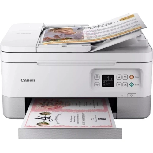 МФУ Canon PIXMA TS7451A White (4460C076): Тип печати цветная