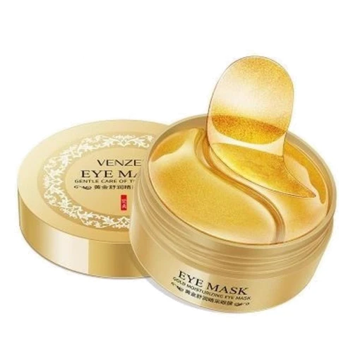 Venzen Gold Moisturizing Eye Mask Гідрогелеві патчі для очей із золотом та екстрактом спіруліни 60 шт.