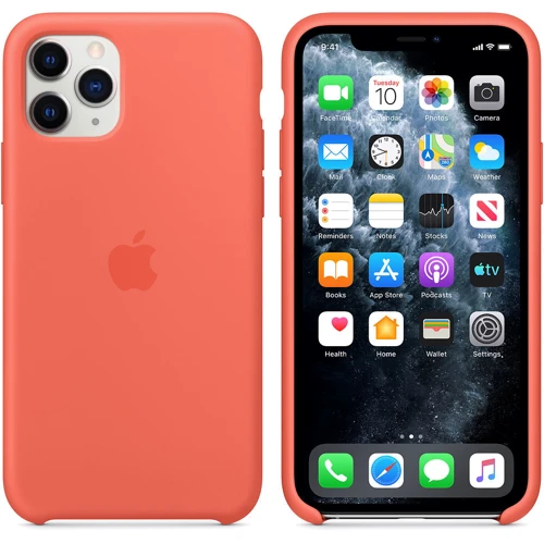 Чехол для iPhone Apple Silicone Case Clementine (Orange) (MWYQ2) for iPhone 11 Pro фото 5