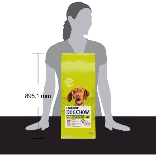 Сухой корм Dog Chow Adult 1+ для взрослых собак с ягненком 14 кг (12362022): Свойства Основное питание, Для активных собак