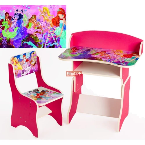 Парта зростаюча і стільчик Фінекс Плюс Вінкс (112): Вік дитини від 3-х років