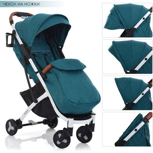 Прогулочная коляска Bambi Yoga II M 3910-12 Бирюзовая: Возможность установки люльки нет