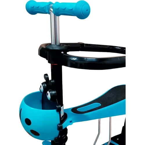 Детский самокат X-TREME KS-704-5W голубой: Количество колес 3