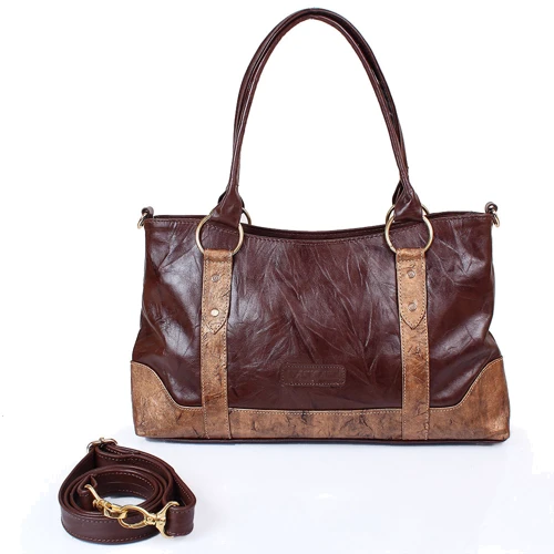 Жіноча сумка тоут Laskara коричнева (LK-DD211-choco)